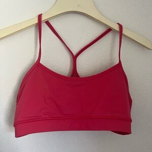 Lululemon Athletica Pink Flow Y Bra Nulu Light Support